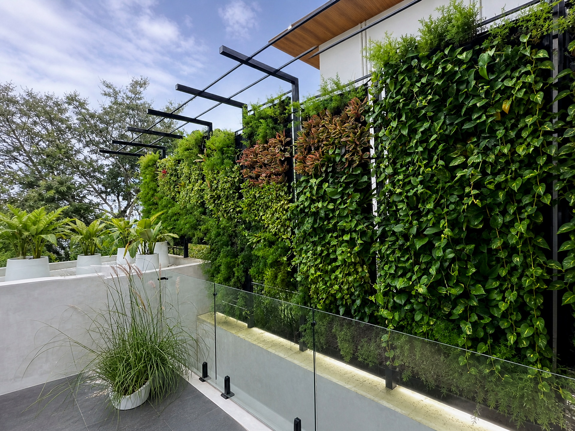 Proyecto de jardín vertical realizado por Green Shades — fotografía 1